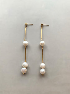 Pearl Bar Earrings