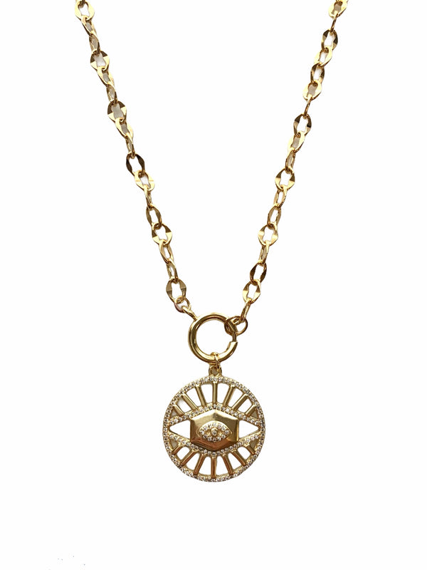 Eye Medallion Necklace