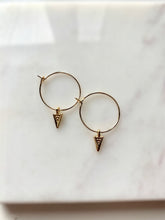 Load image into Gallery viewer, Arrow ➻ Mini Loop Earrings
