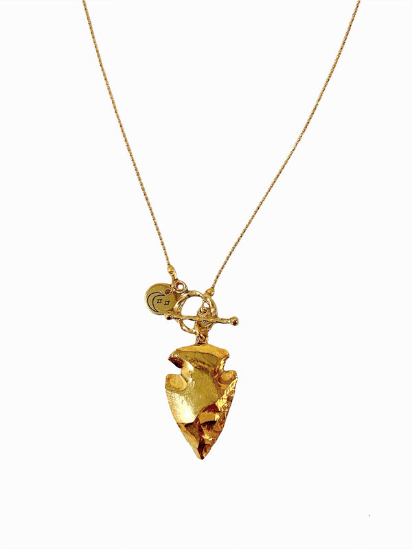 Golden Arrowhead Necklace