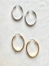 Load image into Gallery viewer, Diana Oblong Hoop Earrings
