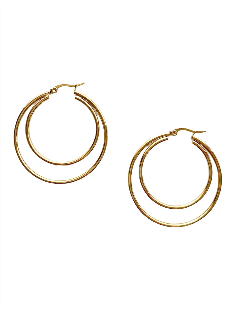 Twin Hoop Earrings