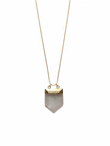 Raw Point Quartz Necklace