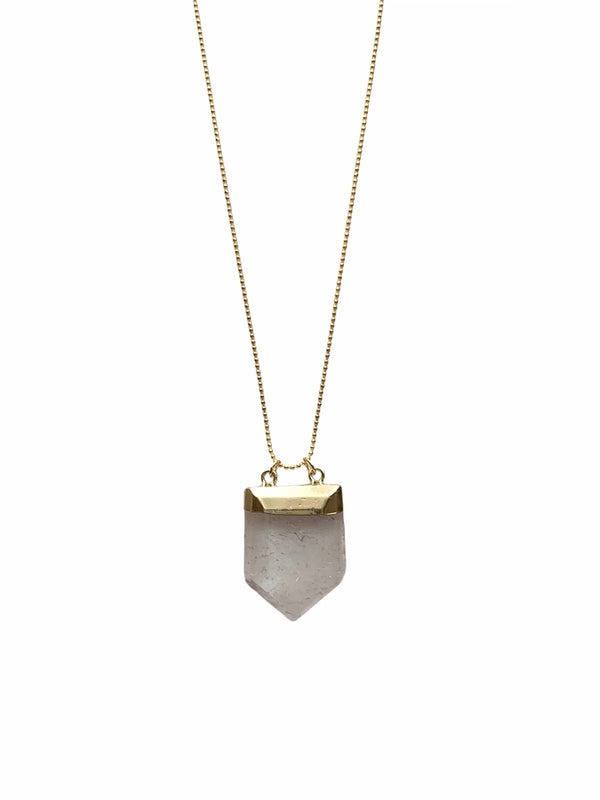 Raw Point Quartz Necklace