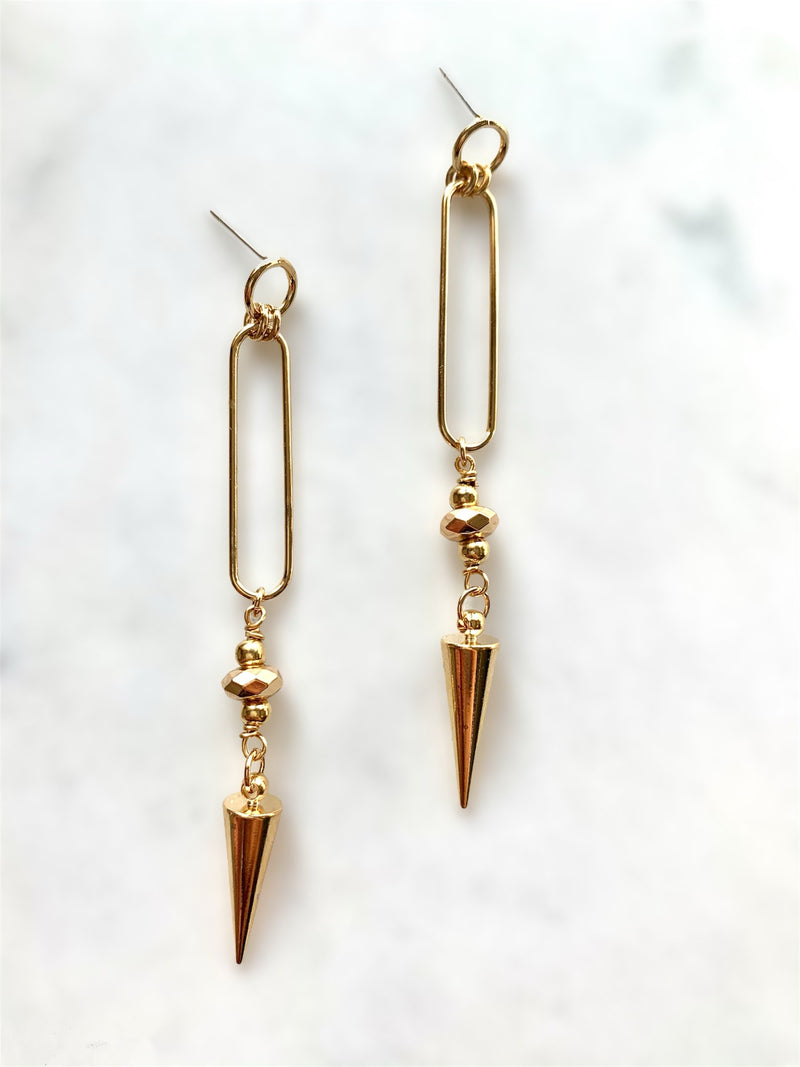 Dangling Spike Earrings