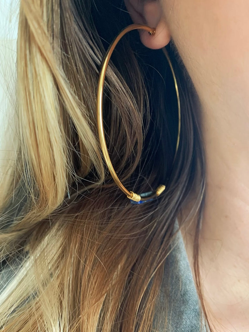 XXL Gold Hoop Earrings