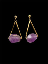 Load image into Gallery viewer, Brazen Amethyst Earrings
