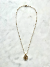 Load image into Gallery viewer, Virgin Mary Relic Pearl Necklace

