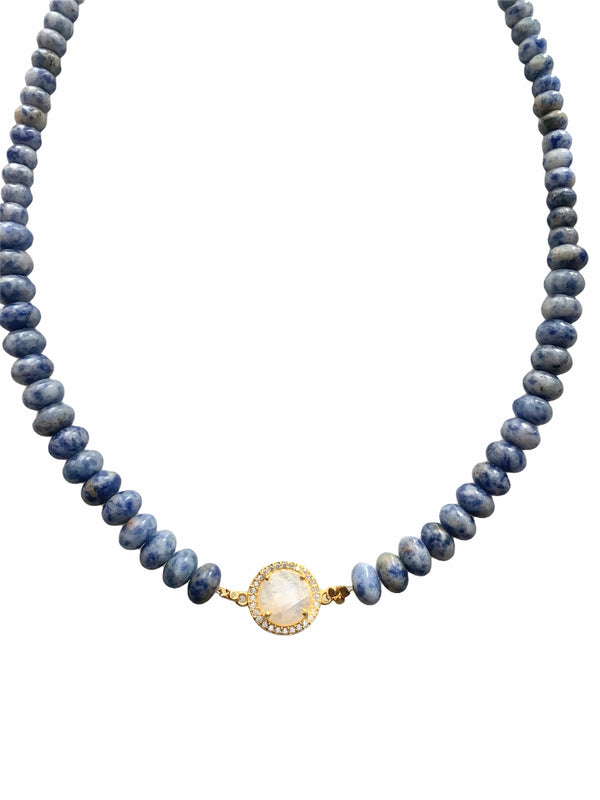 Rondelle Choker Precious Stone Necklace