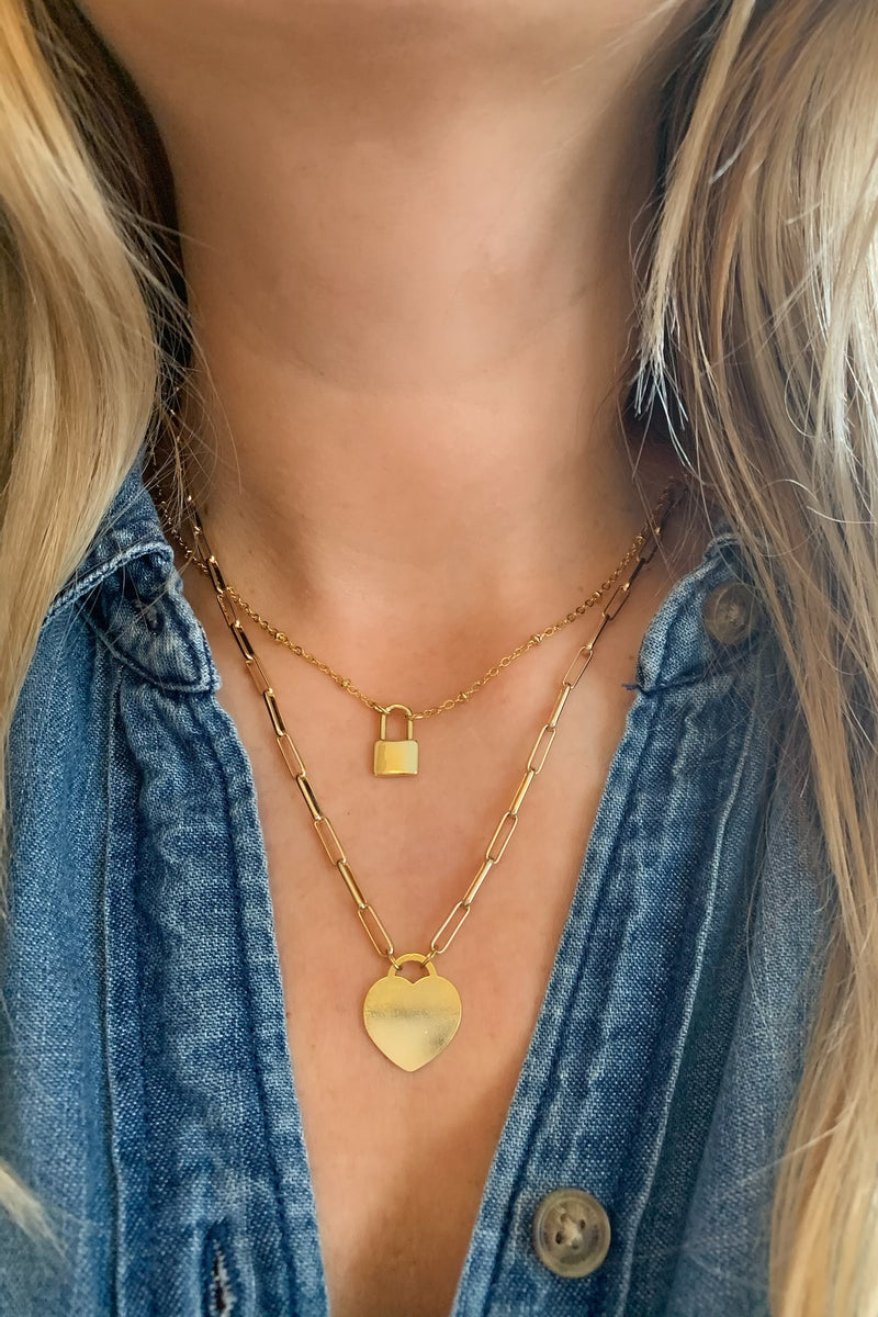 Heart Lock Necklace