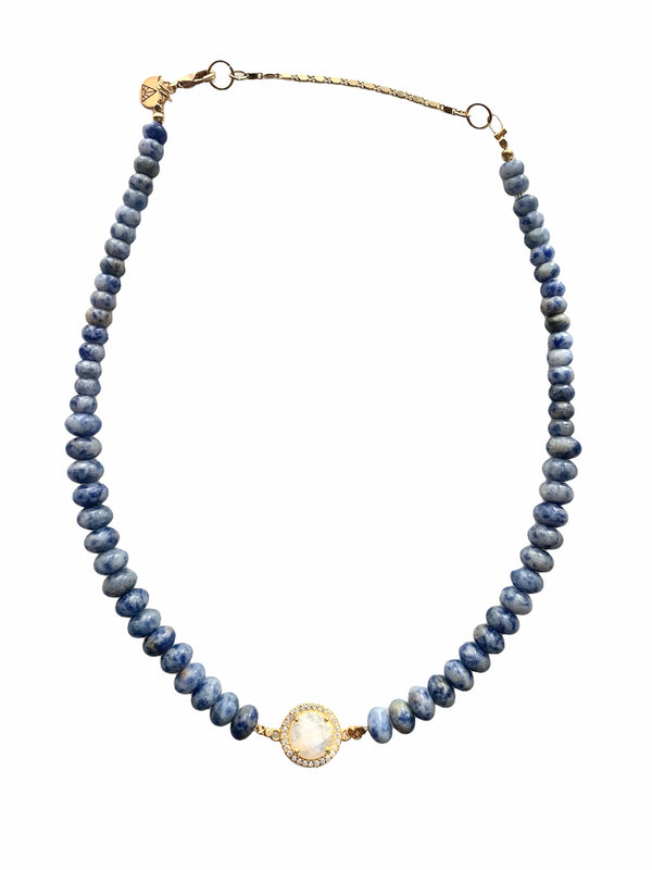 Rondelle Choker Precious Stone Necklace