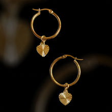 Load image into Gallery viewer, Heart Charm Earrings
