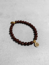 Load image into Gallery viewer, Evil Eye Garnet Bracelet
