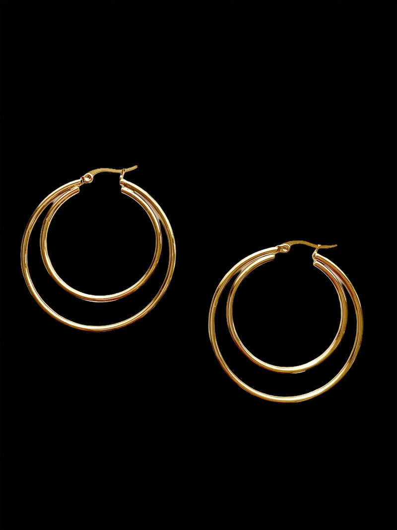 Twin Hoop Earrings