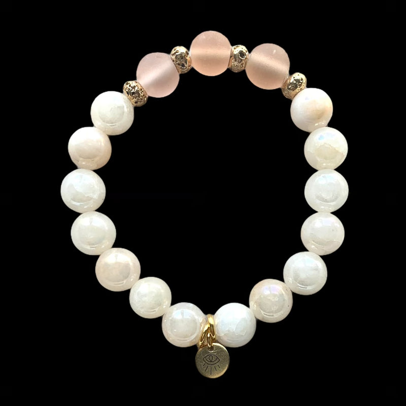 Cream Angelite Bracelet ❤︎