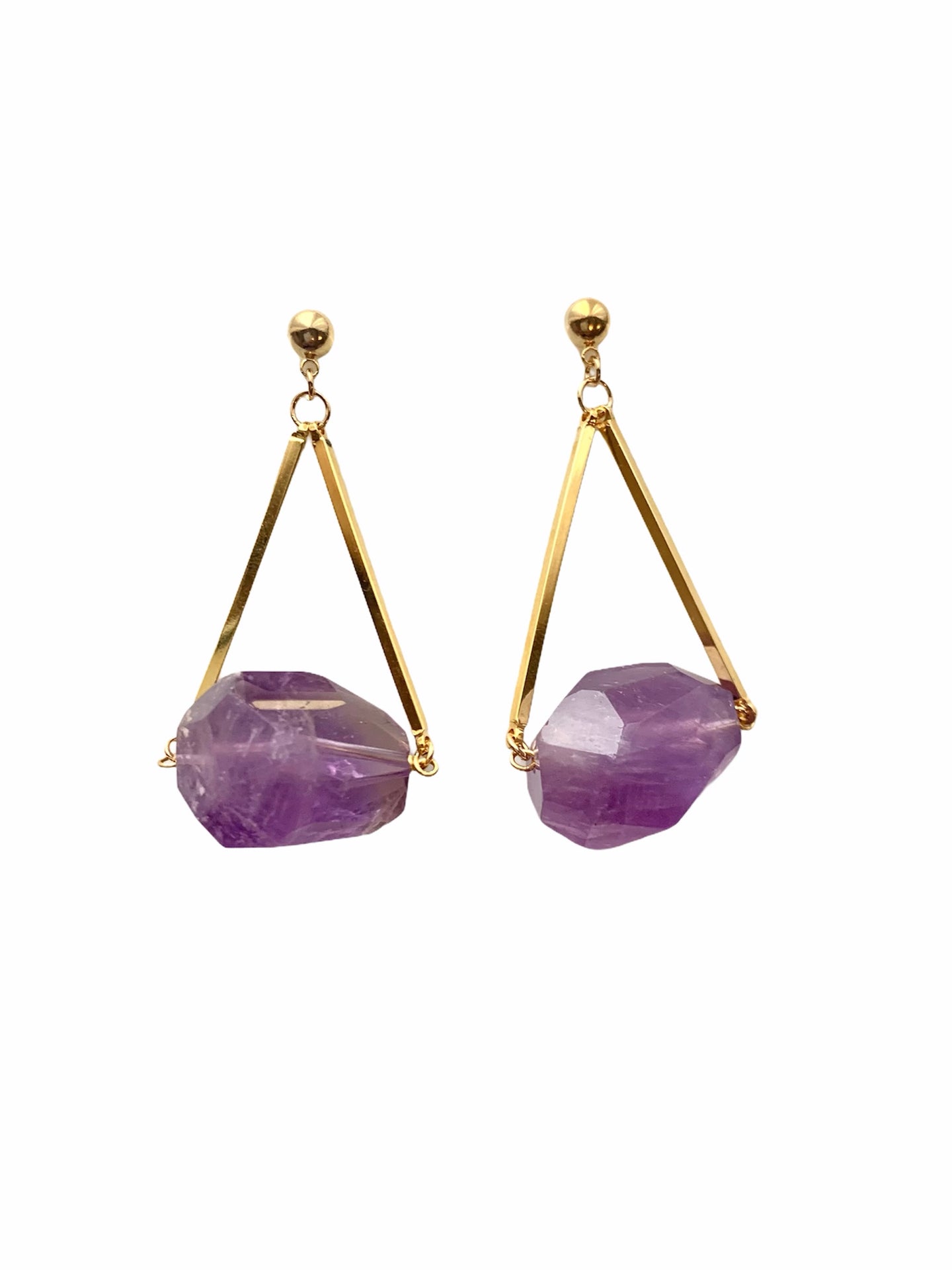 Brazen Amethyst Earrings