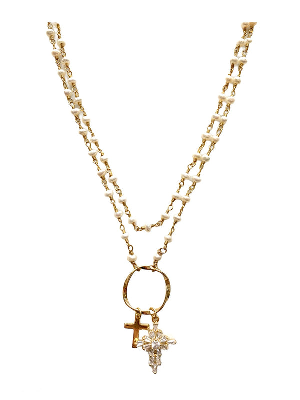 Delicate Relic Cross Necklace