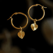 Load image into Gallery viewer, Heart Charm Earrings
