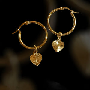 Heart Charm Earrings