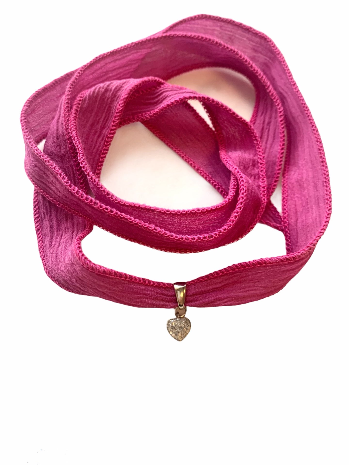 Tiny Heart Pave Pendant