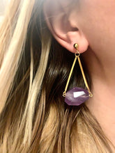 Load image into Gallery viewer, Brazen Amethyst Earrings

