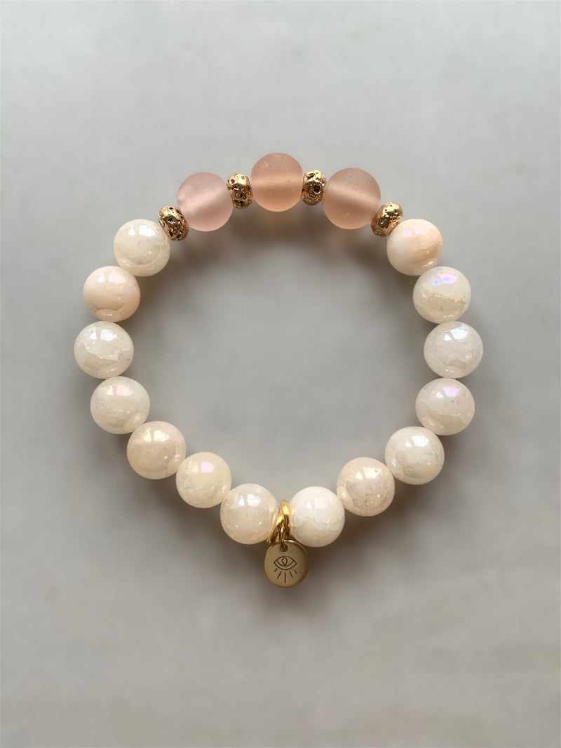 Cream Angelite Bracelet ❤︎