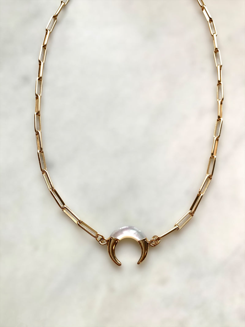 Crescent Horn Necklace