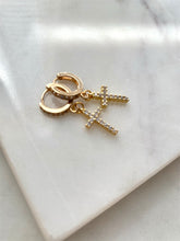 Load image into Gallery viewer, Pavé Cross Earrings
