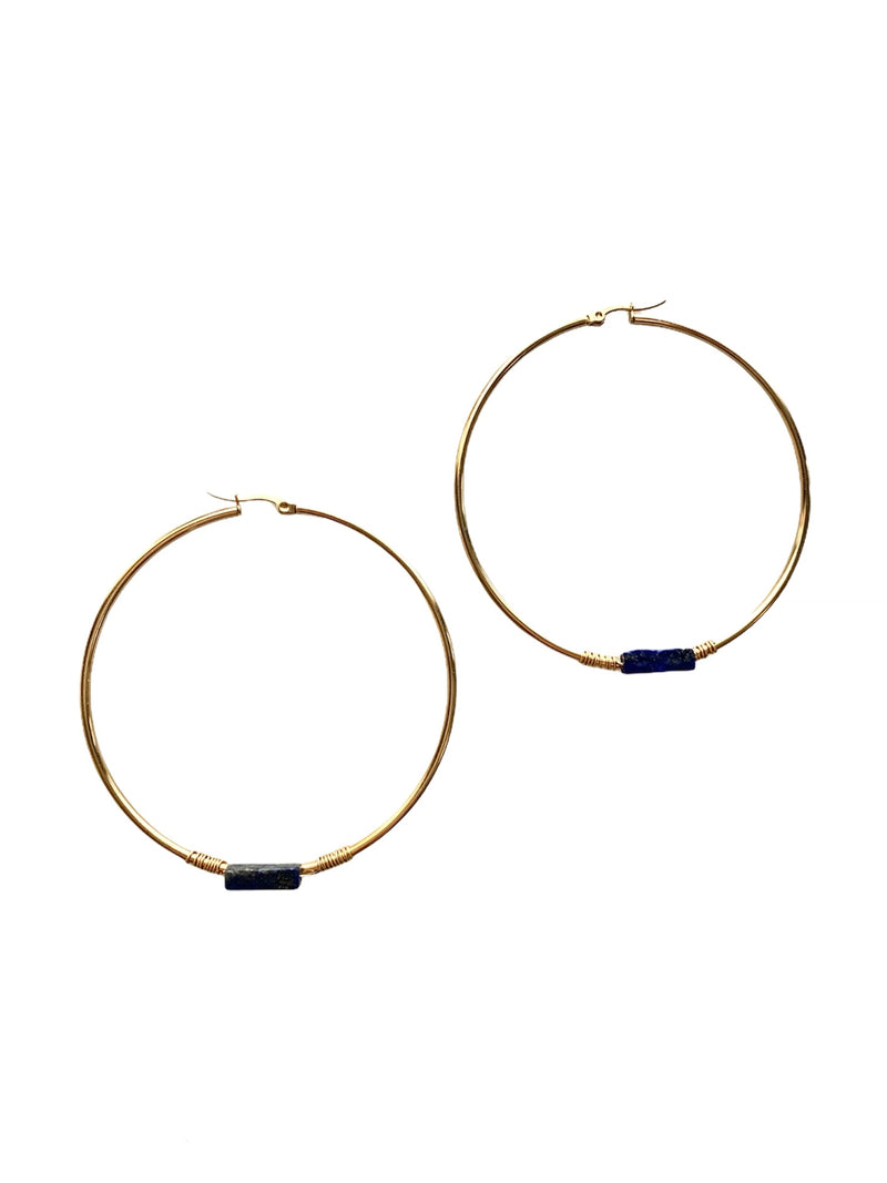 XXL Gold Hoop Earrings