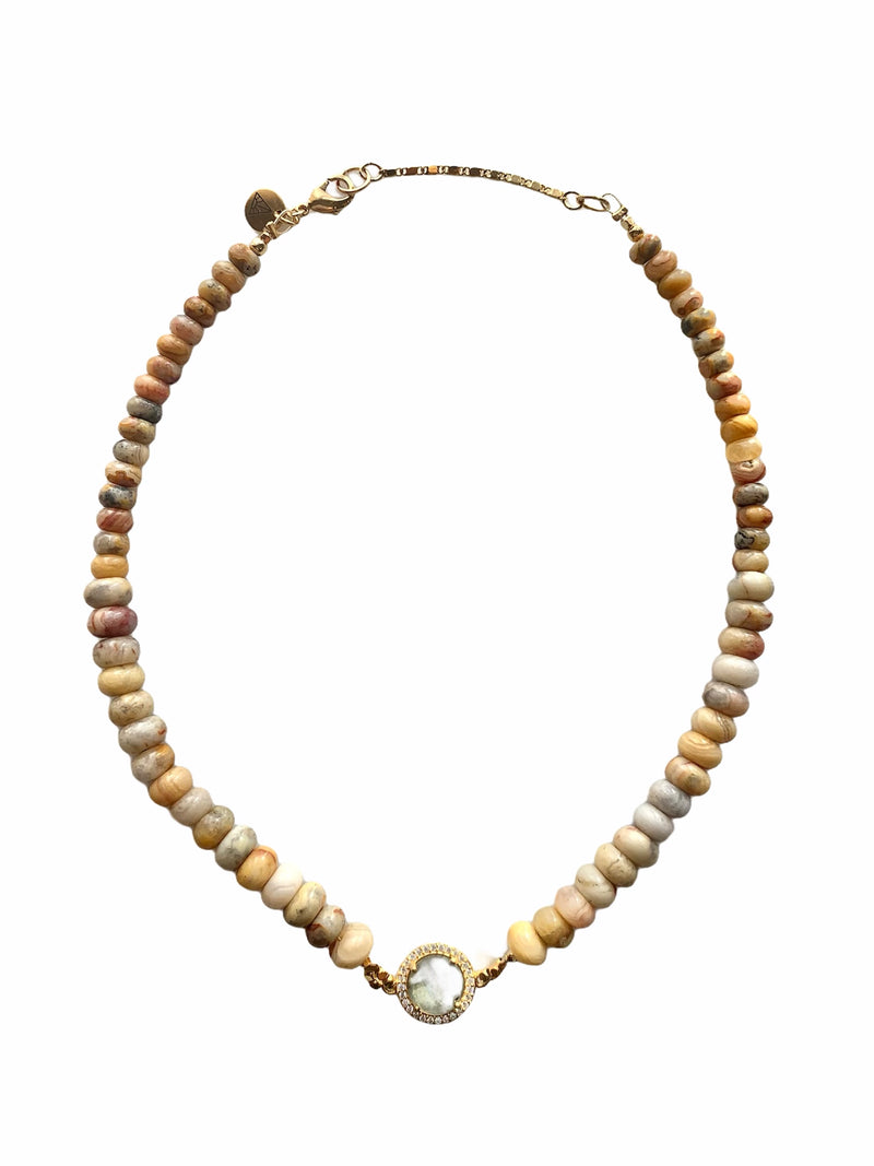 Rondelle Choker Precious Stone Necklace