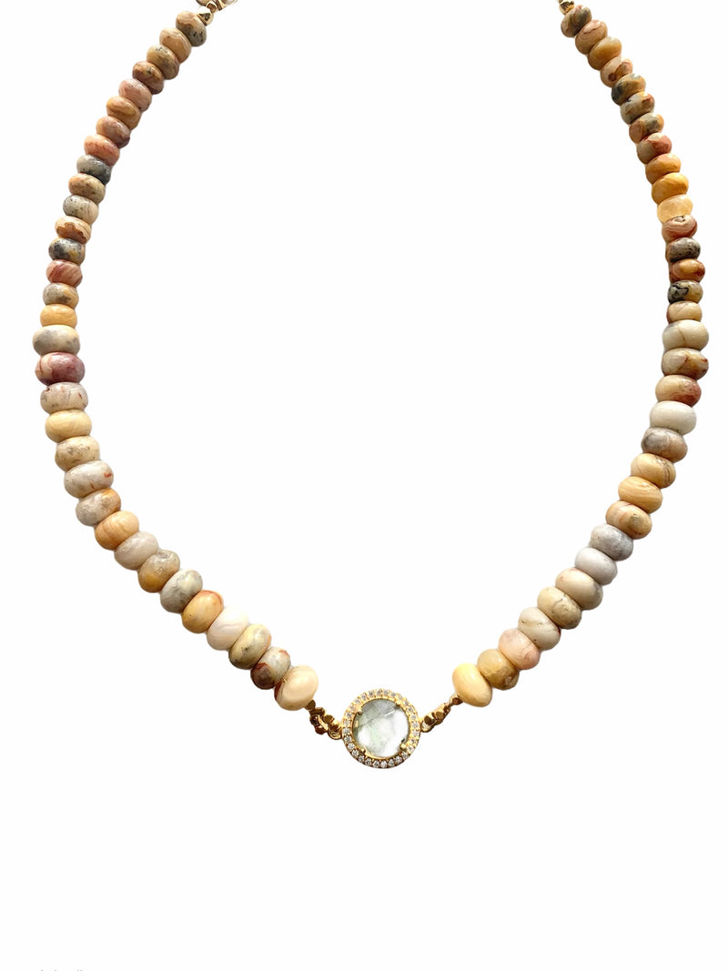 Rondelle Choker Precious Stone Necklace