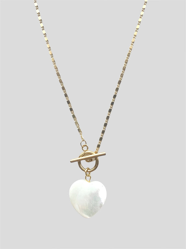 Pearly Heart Necklace