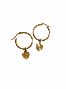 Heart Charm Earrings