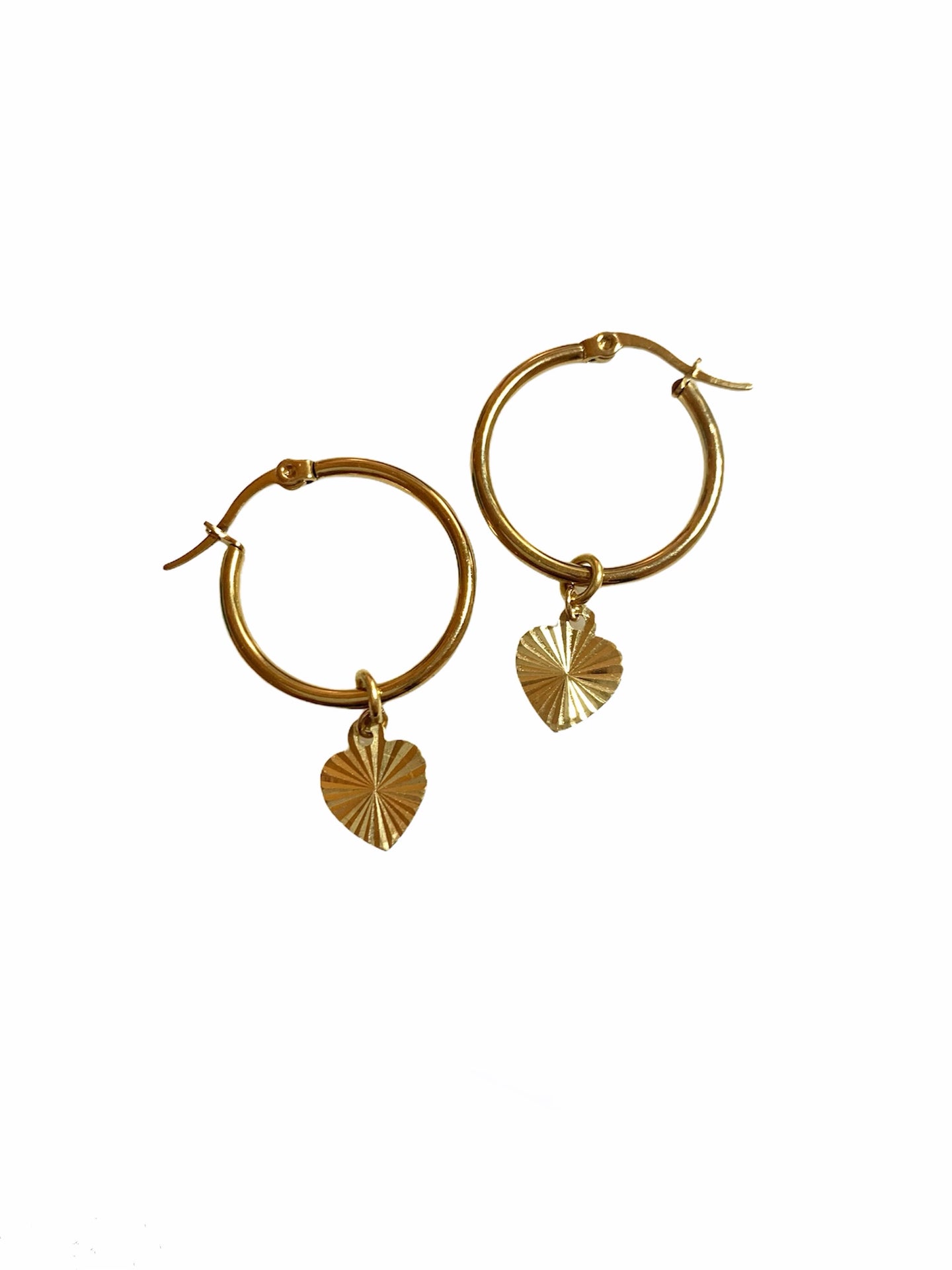 Heart Charm Earrings