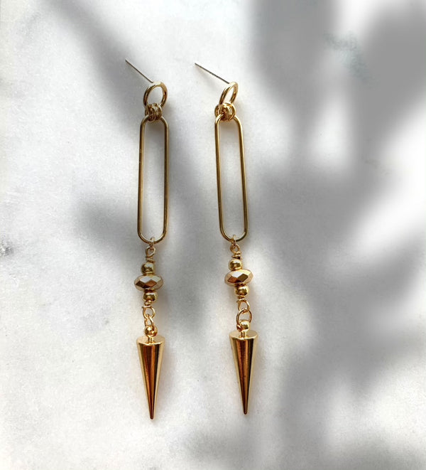 Dangling Spike Earrings