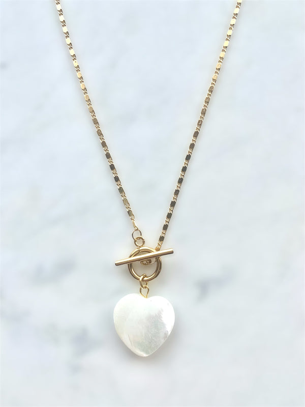 Pearly Heart Necklace