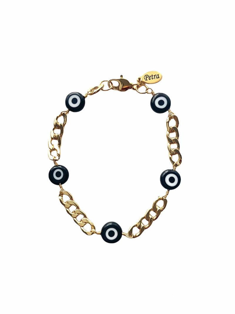 Black Eye Curb Bracelet