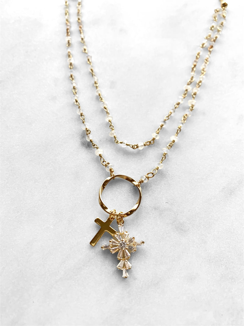 Delicate Relic Cross Necklace